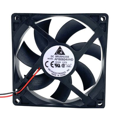 Original Delta AFB0924VHD Cooling Fan DC 24V 0.27A 2-Wires AFB0924VHD Fans